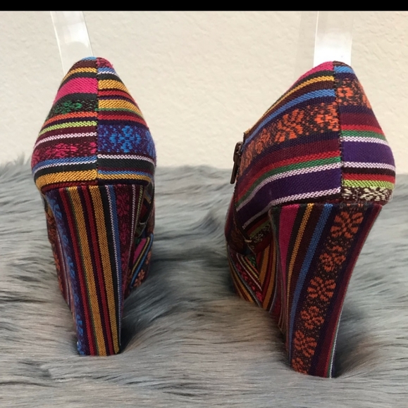 NWB Steve Madden P Rylan Aztec Multicolor Tribal Boho, SZ 10 - Picture 3 of 6